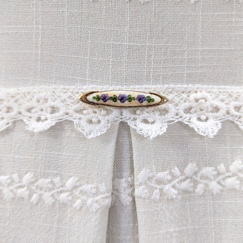 Vintage Linen Midi Dress - Picture 5 of 8